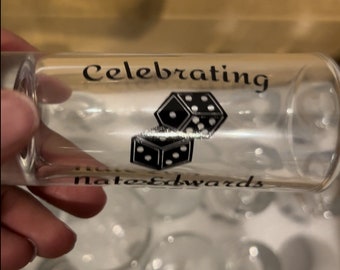 Custom Shot Glasses, Personalized Shot Glasses, Party Favors, Bridesmaid Gifts, Groomsman Gifts, Birthday Shot Glasses