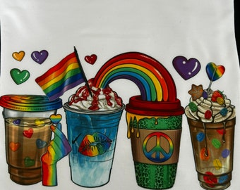 Custom Printed Pride Month T-Shirt, LGBTQ+ Shirt, Unisex T-Shirt