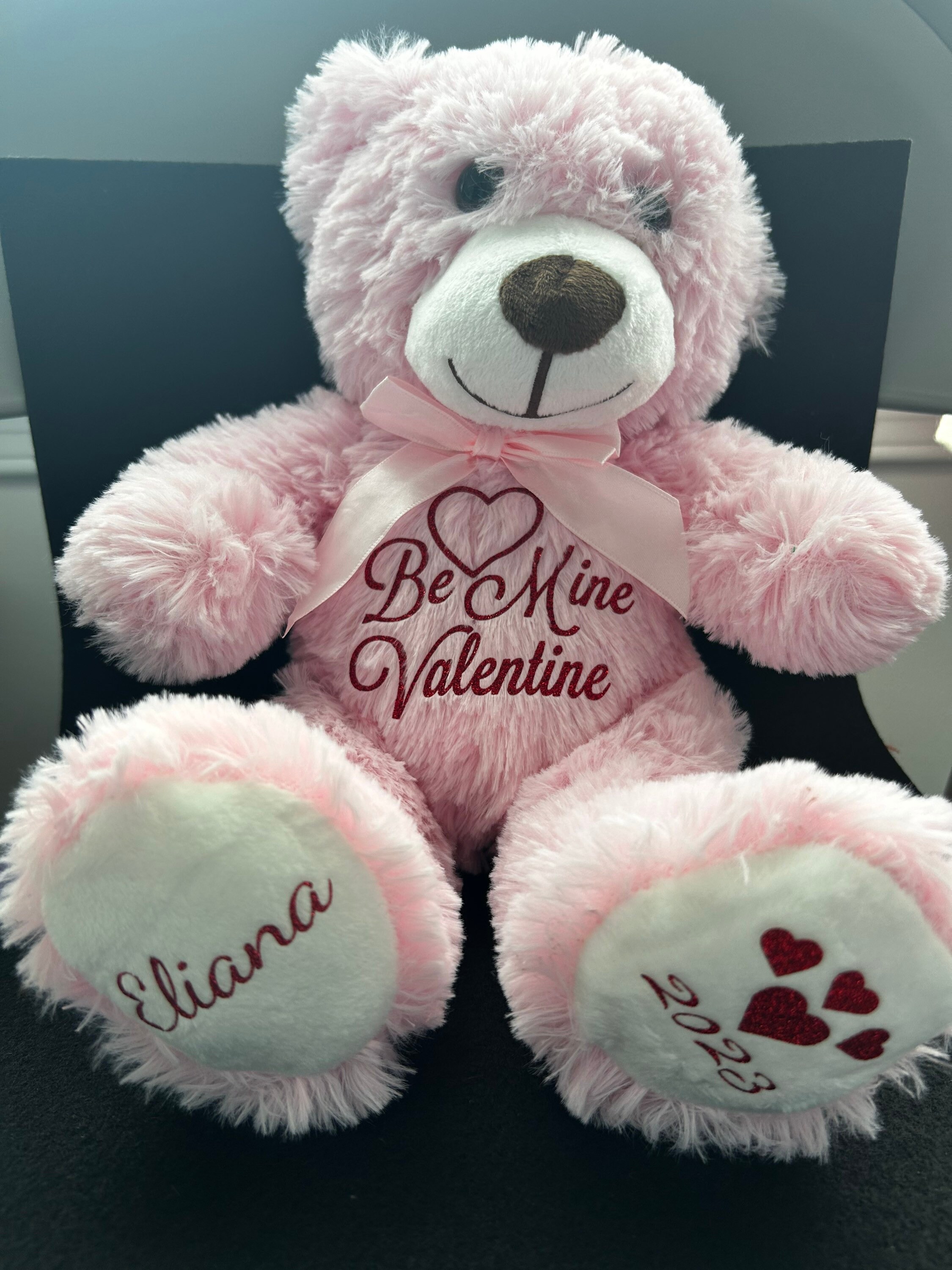 Pink sale stuffed bear