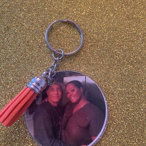 Personalized Round Picture Keychain