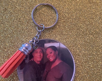Personalized Round Picture Keychain
