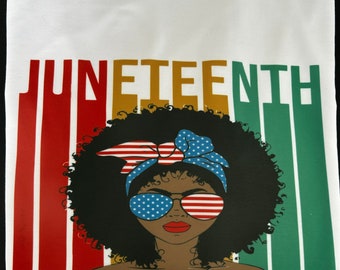 Custom Printed Juneteenth T-Shirt, Unisex Juneteenth Shirt, Black History