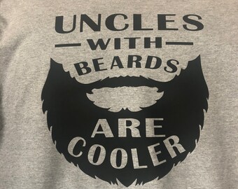 Custom Printed Father’s Day T-Shirts, Uncle  With Beards T-Shirt, Gift For Him