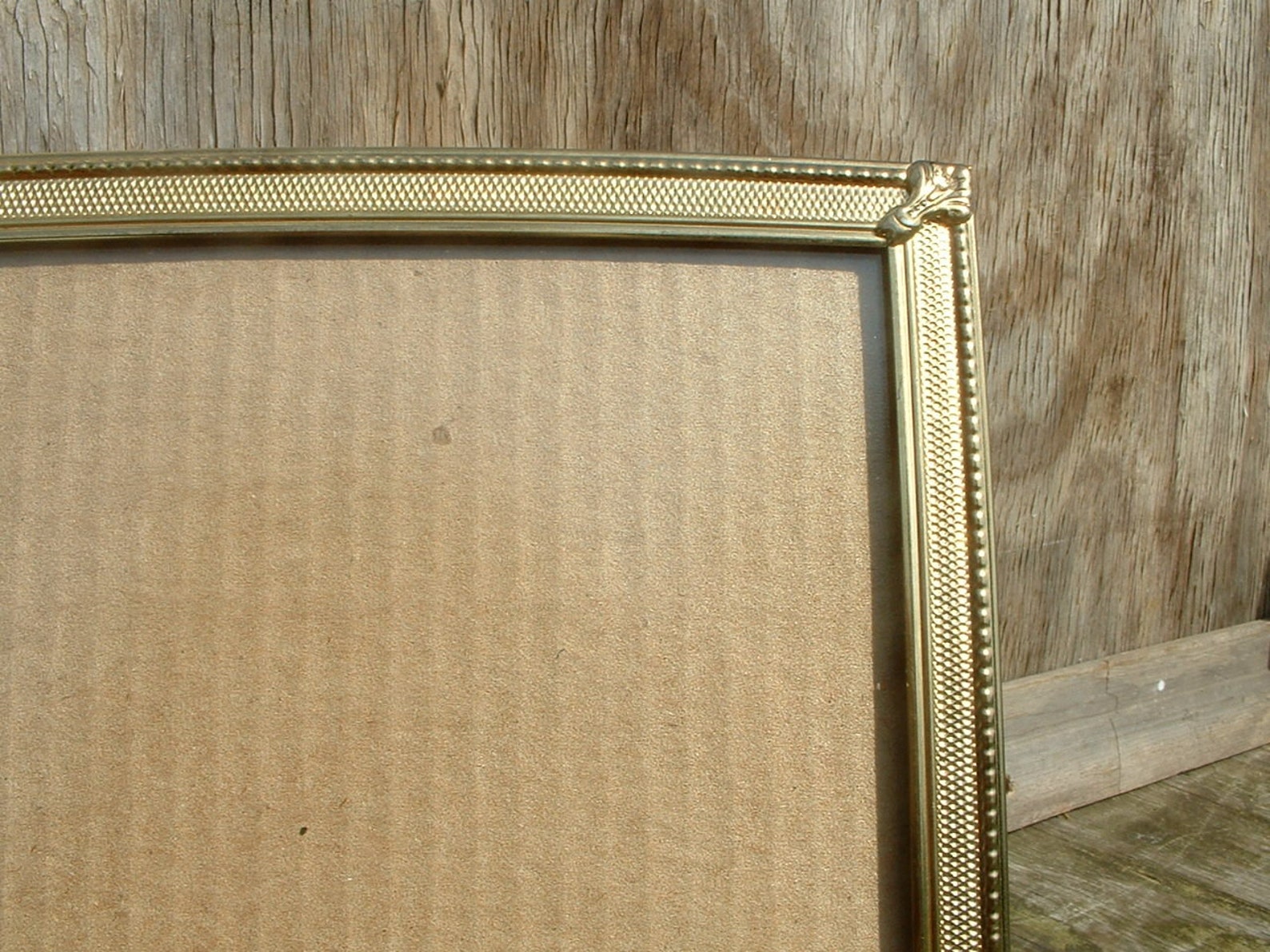 Vintage 8x10 Art Deco Picture Frame Gold Tone Metal or Brass Etsy