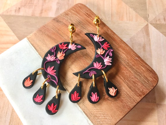 Etsy cheap moon earrings