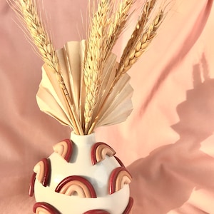 DIY Clay Decorated Bud Vase Kit/ Make your own NEUTRAL bud vase/ Crafting kit/ Vase Craft kit/ Ceramic diy kit/ Ceramic project/ Art project immagine 5