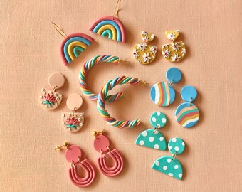 Buy Beginners DIY Clay Earrings Kit/ Sun Sprinkles COLORFUL