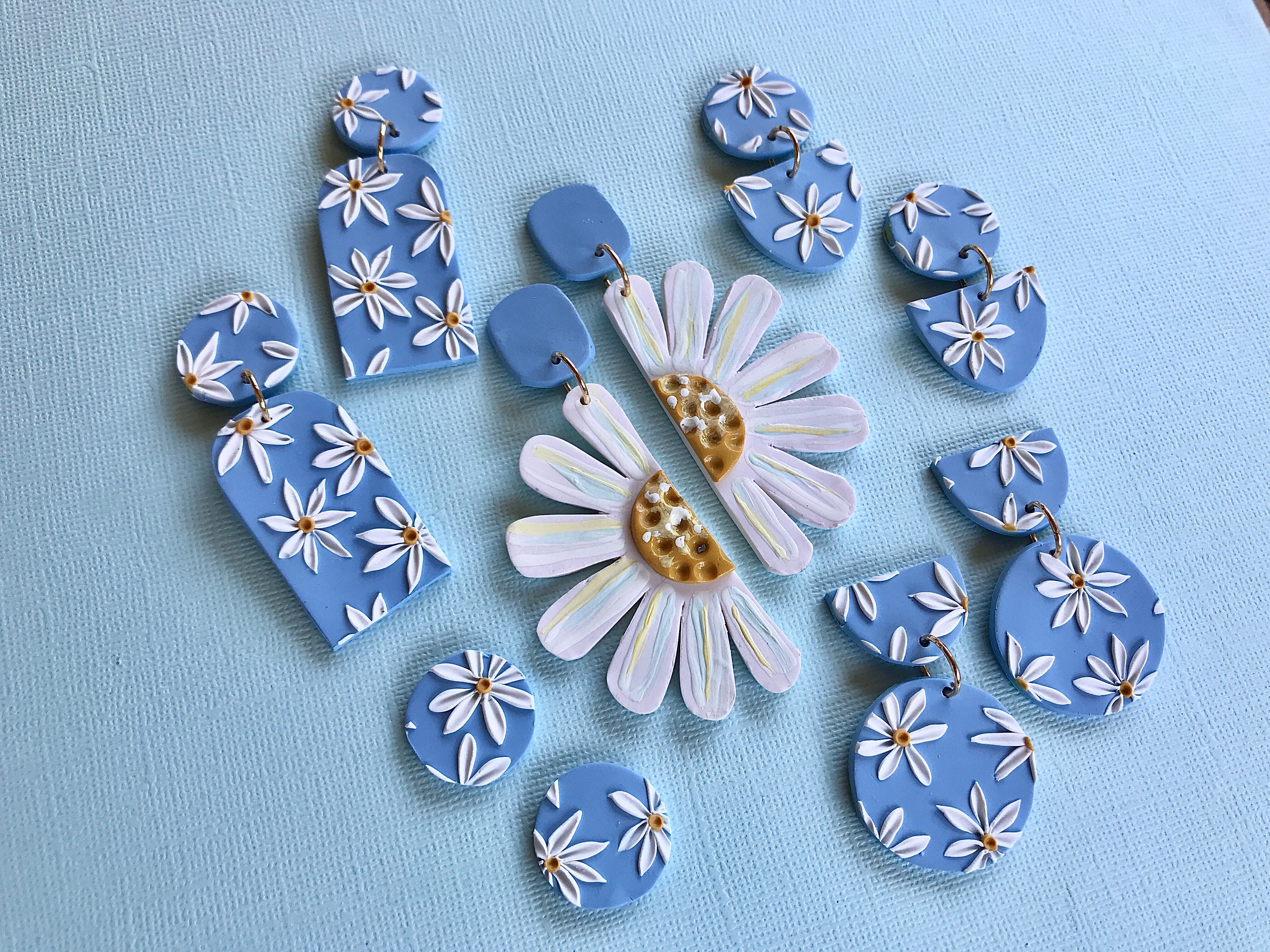 Daisy Earrings/ Flower Earrings/ Floral Earrings/ Daisy Etsy