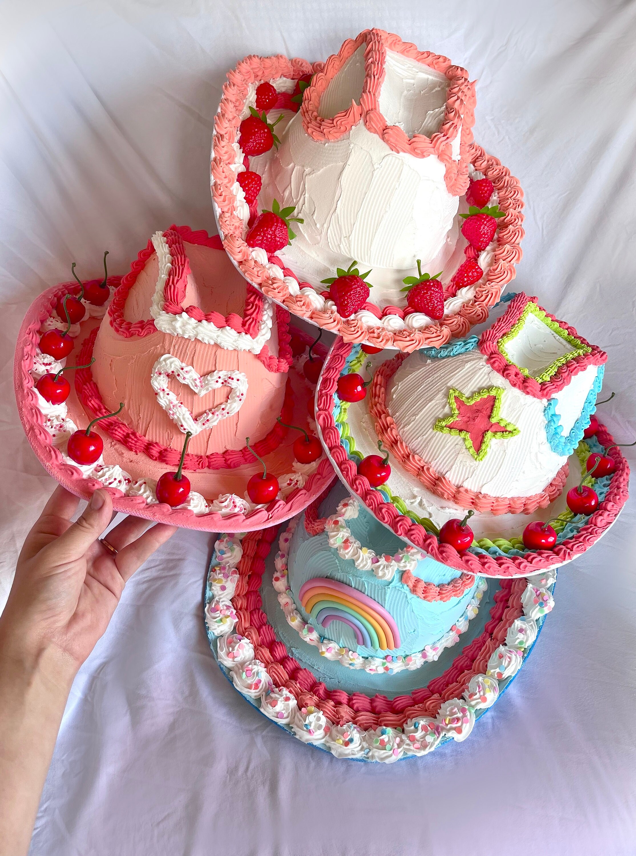 Frosted Cake Cowboy Hat/ Kawaii Cowboy Hat/ Cute Cake  display picture 3