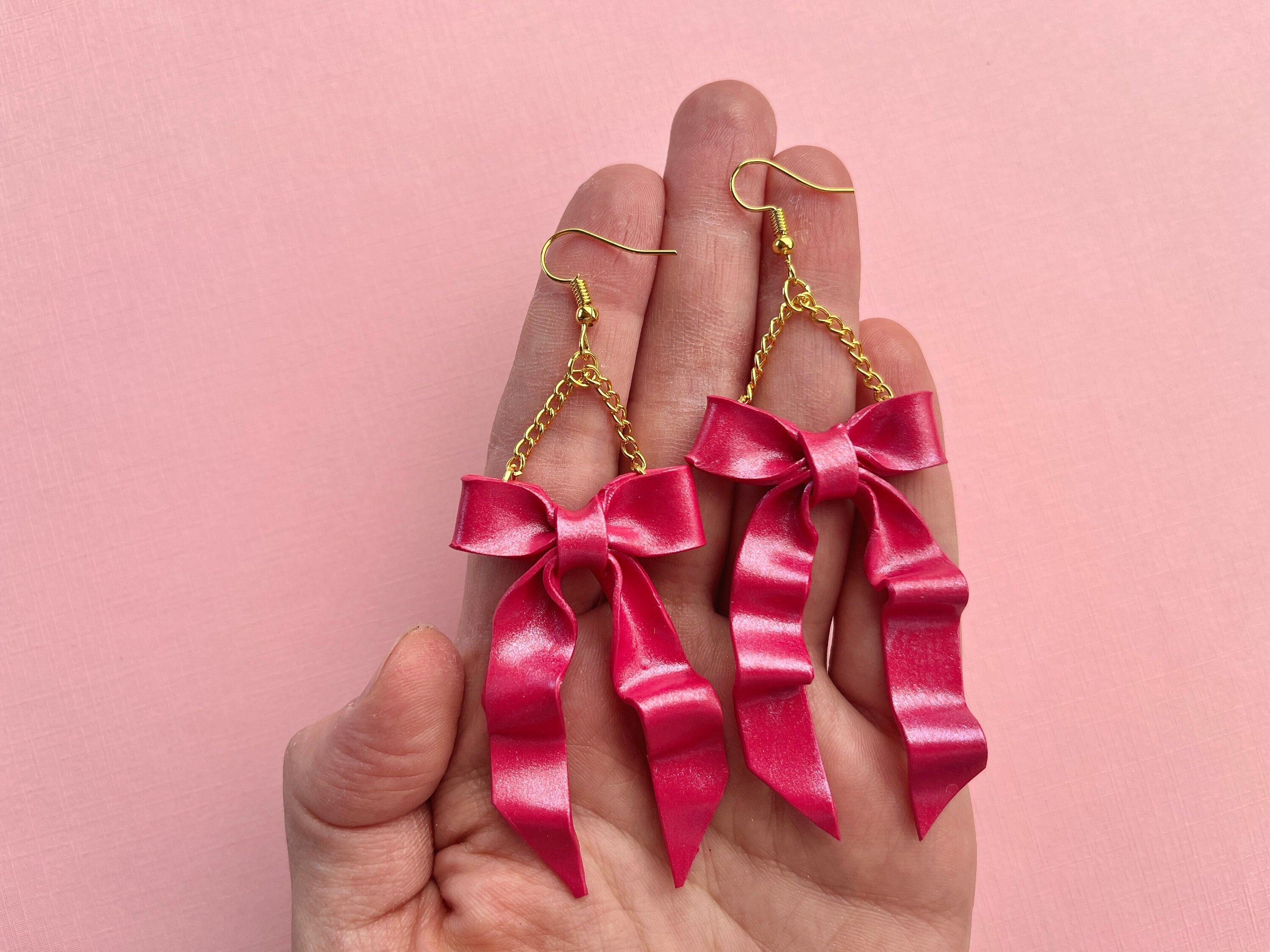 Vintage Ribbon Earrings - Etsy