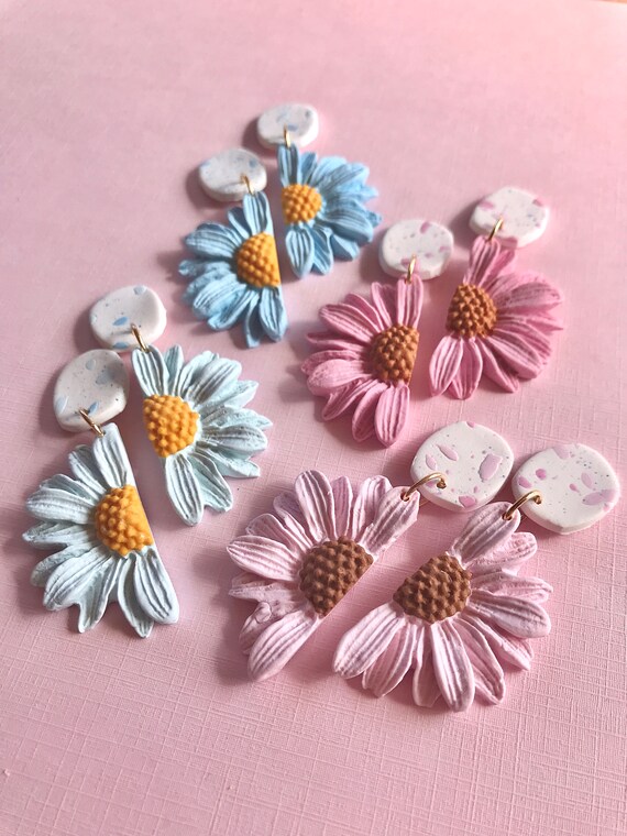 Half flower earrings online