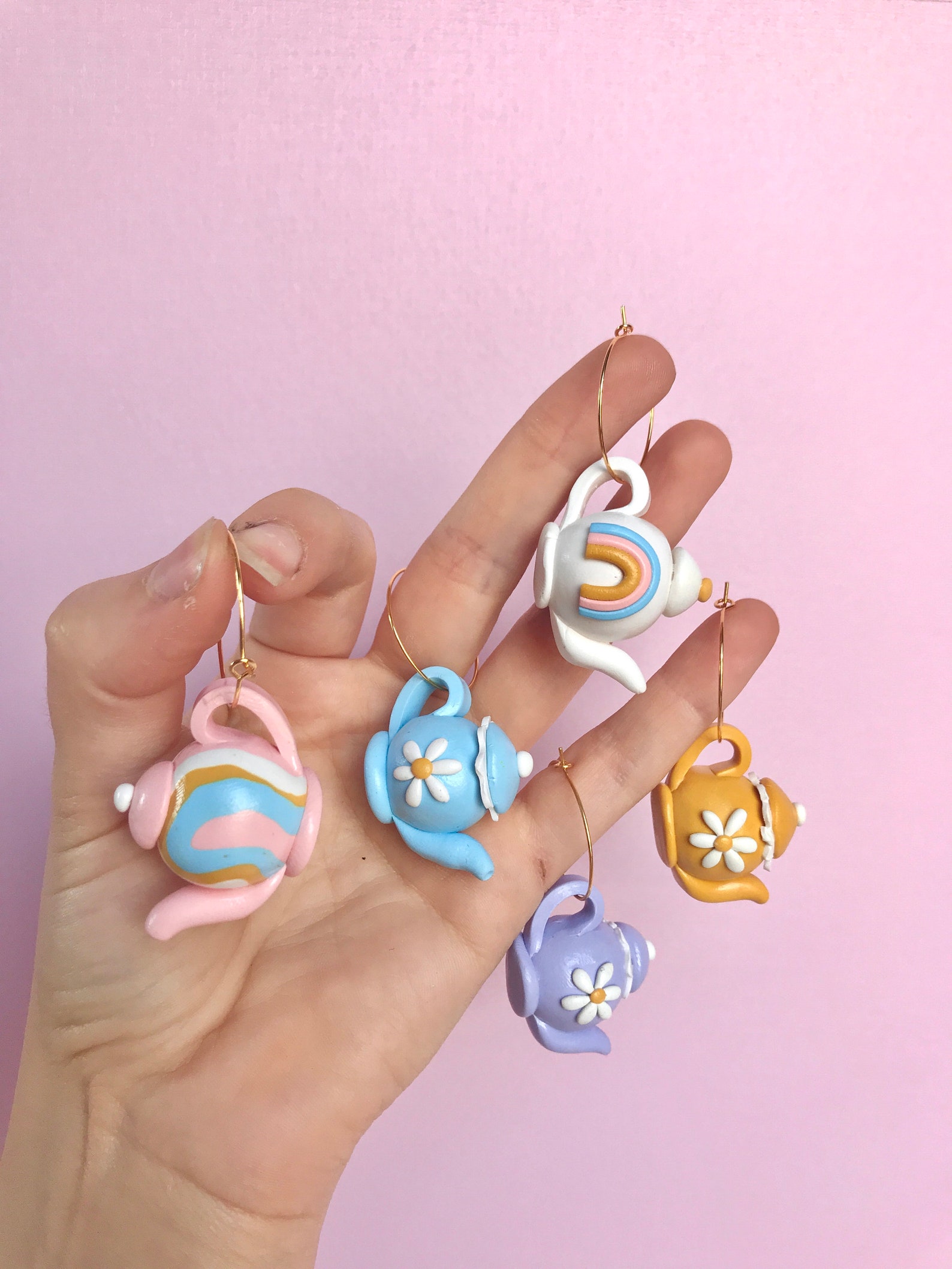 Teapot Earrings/ Tea Party Earrings/ Cute Teapot Earring/ Tea Etsy