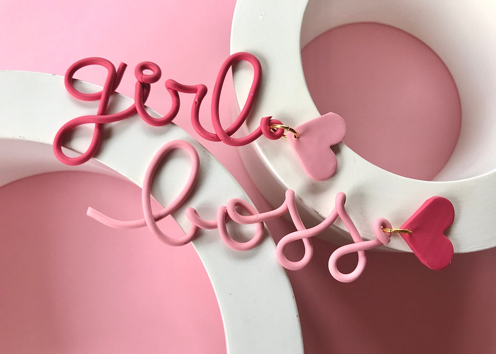 Girl Boss Earrings/ Pink Girl Power Earrings/ Feminism Etsy