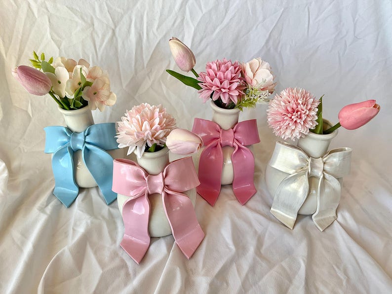 SunSprinklesShop Coquette Bow Vase - Thumbnail 4