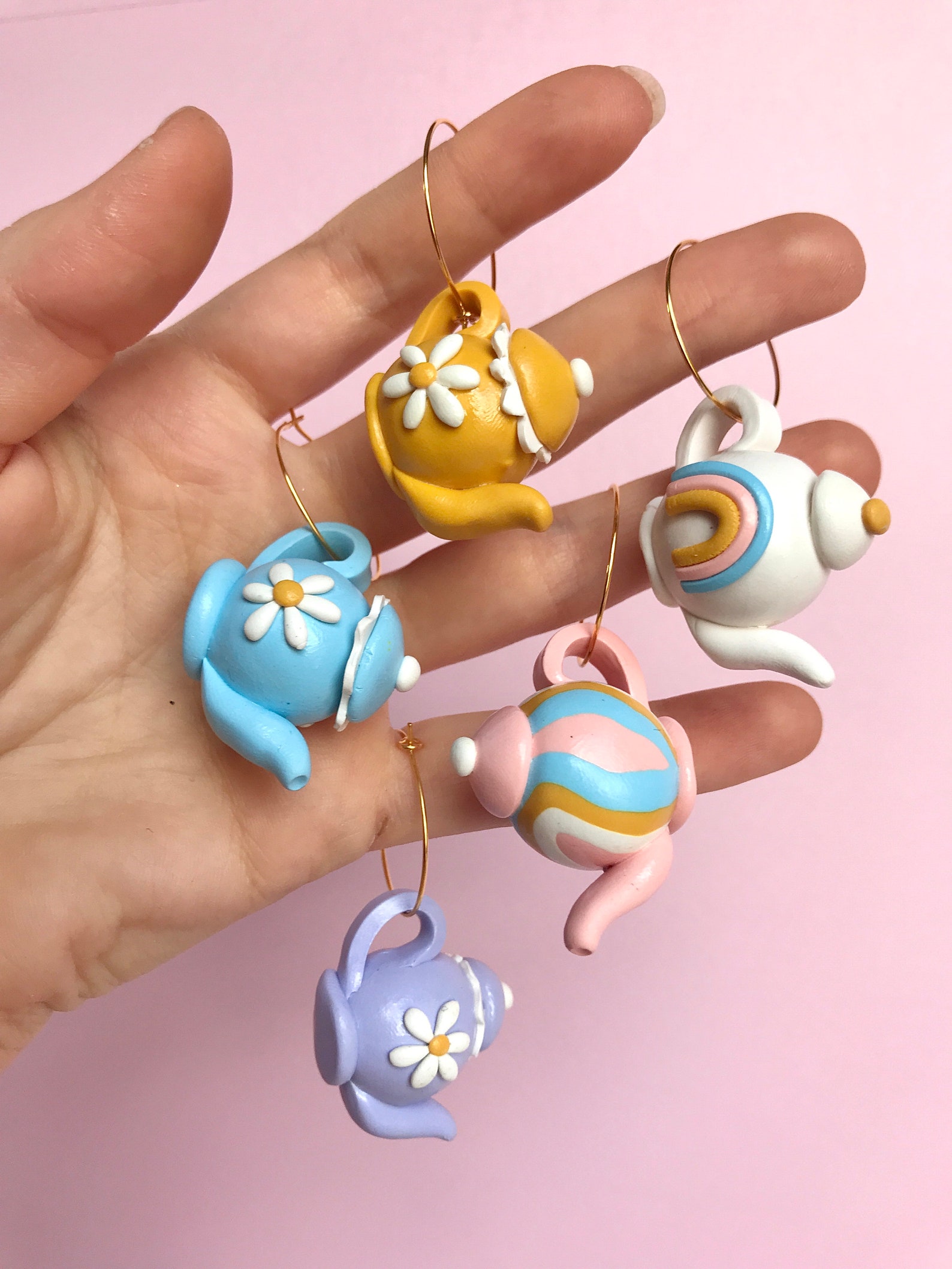 Teapot Earrings/ Tea Party Earrings/ Cute Teapot Earring/ Tea Etsy