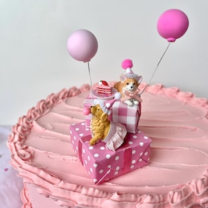 Puppy Pawty Cake Topper/ birthday animals/ party puppies/ dog theme party/ birthday cake accessories/ dog party decor/ dog lover party decor