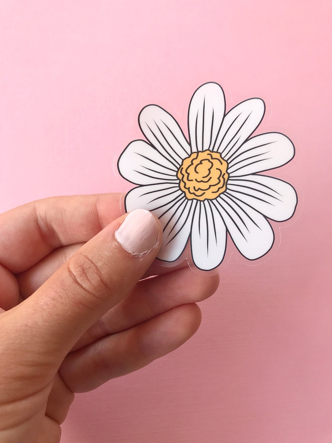 Daisy Flower Sticker/ White Flower Sticker/ Floral Sticker/ Daisies