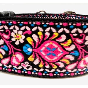 Rockette | 2" Wide Regular or Metal Buckle Dog Collar, Large Breed image 3
