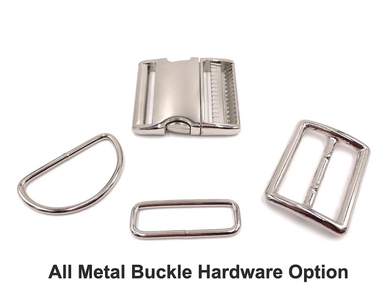 Rockette | 2" Wide Regular or Metal Buckle Dog Collar, Large Breed image 5