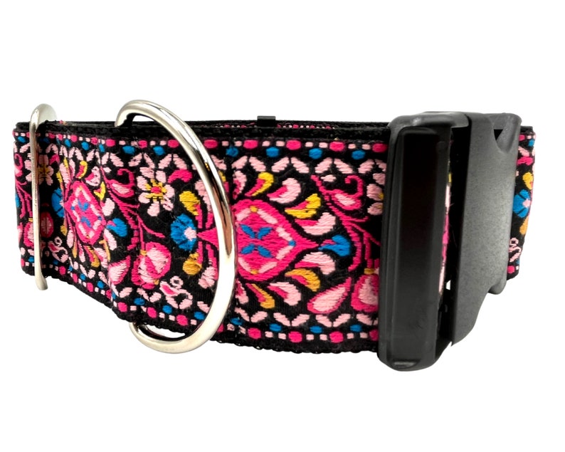 Rockette | 2" Wide Regular or Metal Buckle Dog Collar, Large Breed image 2
