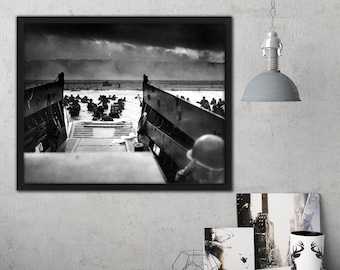 D-Day Normandy Photo Print: WW2 Omaha Beach, Archival Matte