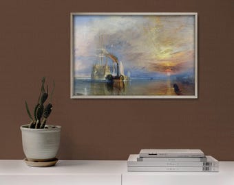 J.M.W. Turner The Fighting Temeraire | Canvas, Fine Art Prints & Poster Reproductions