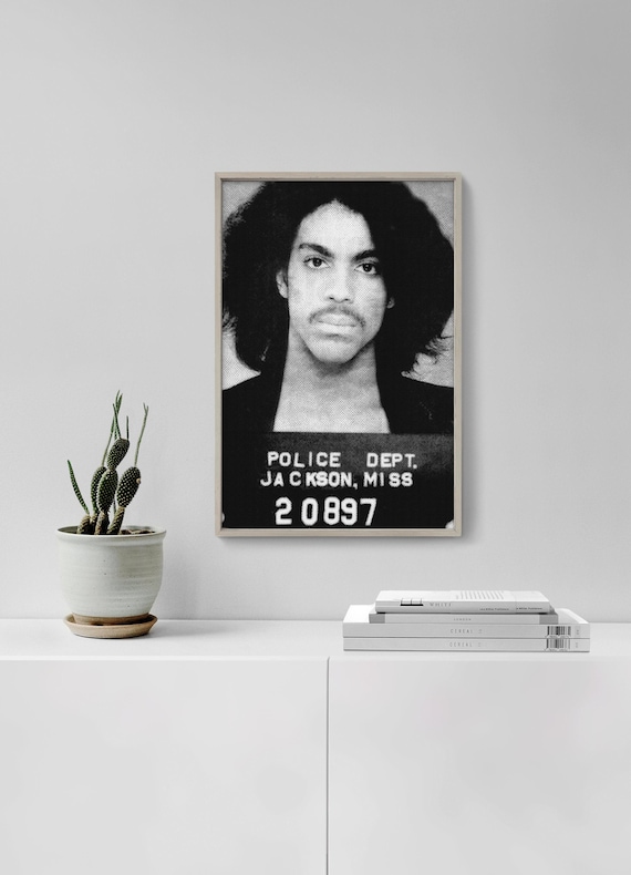 Prince Mugshot Print | Celebrity & Musician Quality Art Prints