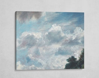 John Constable "Cloud Study, Hampstead, Tree at Right" Stampa artistica/tela, stampe d'arte e riproduzioni di poster