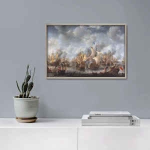 The Battle of Terheide Reproduction Print | Fine Art Quality Maritime Painting