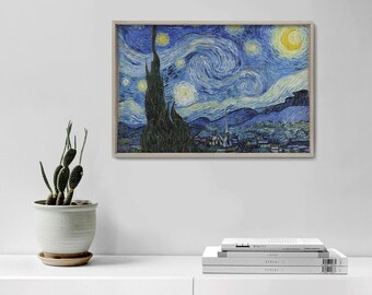 Starry Night Art Print | Vincent Van Gogh | Canvas, Fine Art Prints & Poster Reproductions