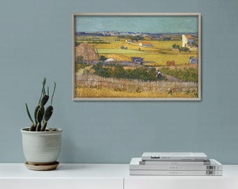 Van Gogh The Harvest Art Print | Canvas, Fine Art Prints & Poster Reproductions
