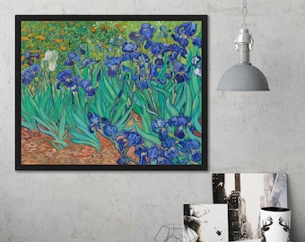 Van Gogh Irises Print: Fine Art Reproduction, Archival Matte Paper