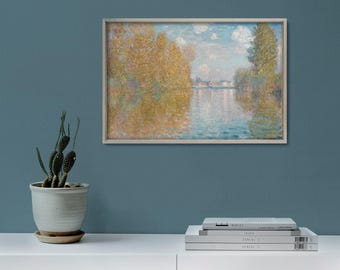 Monet "Autumn Effect at Argenteuil" Art Print | Canvas, Fine Art Prints & Poster Reproductions