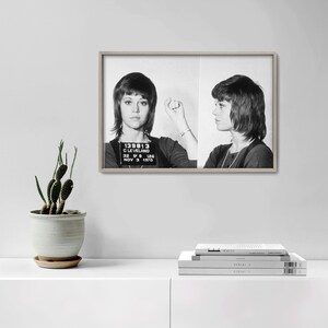 Jane Fonda Mugshot Print | Celebrity, Famous, and Musician Mug Shot Quality Art Prints & Posters image 2