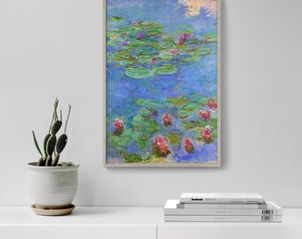 Monet Water Lilies Print | Canvas, Fine Art Prints & Poster Reproductions