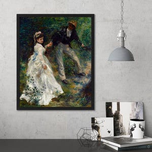 Renoir La Promenade Print: Impressionist Garden Painting