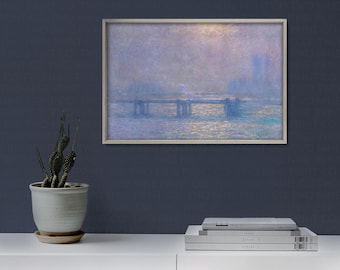 Monet "Charing Cross Bridge, the Thames" Art Print | Canvas, Fine Art Prints & Poster Reproductions