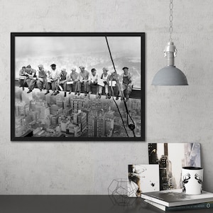 Lunch Atop Skyscraper Print: 1932 NYC Photograph, Vintage Wall Art