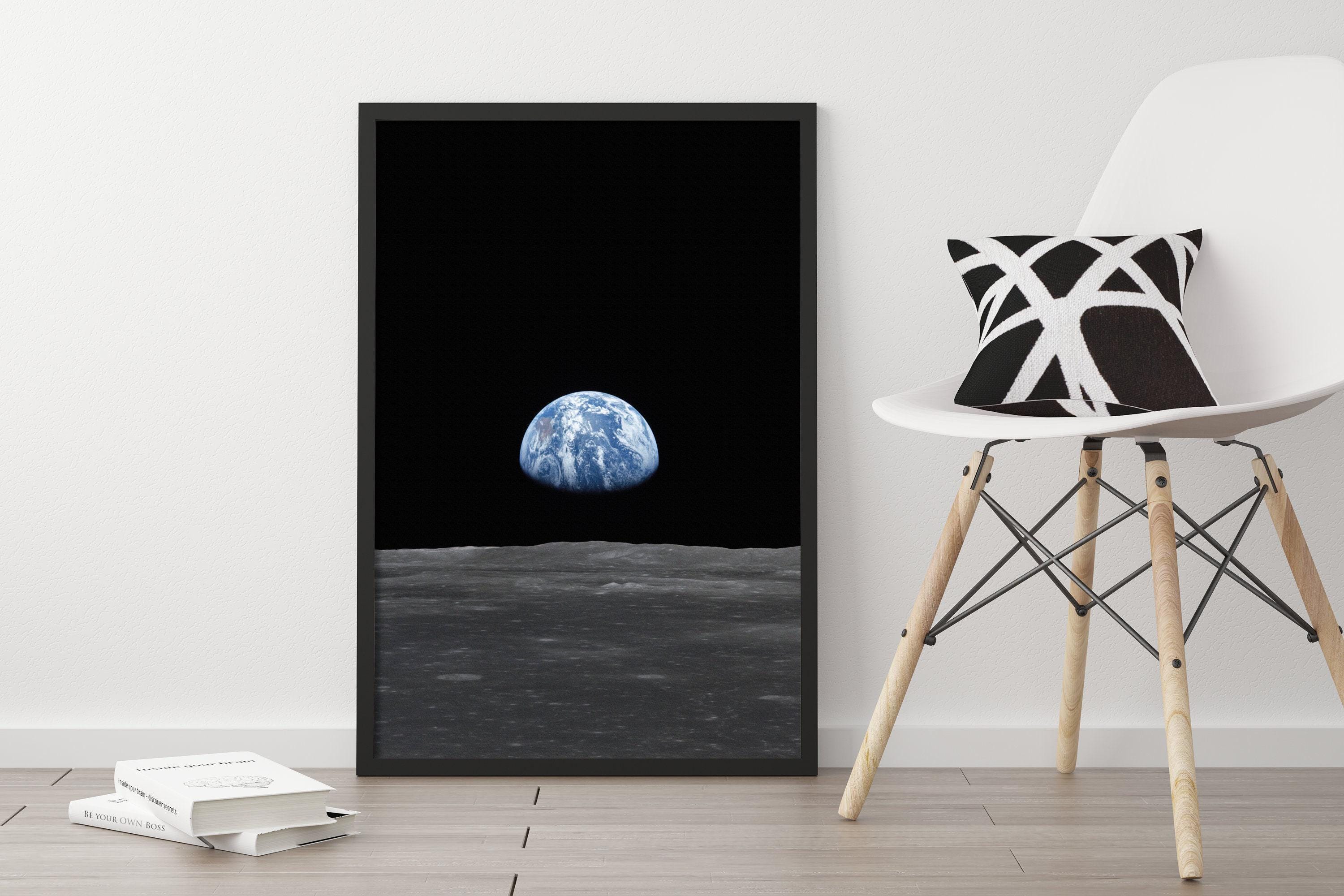Earth From Moon Apollo 11 Mission Print | 1969 Space Art - Etsy