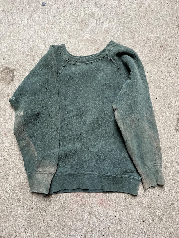 Kids Vintage 1960s Iowa State Color Flock Print Sweatshirt