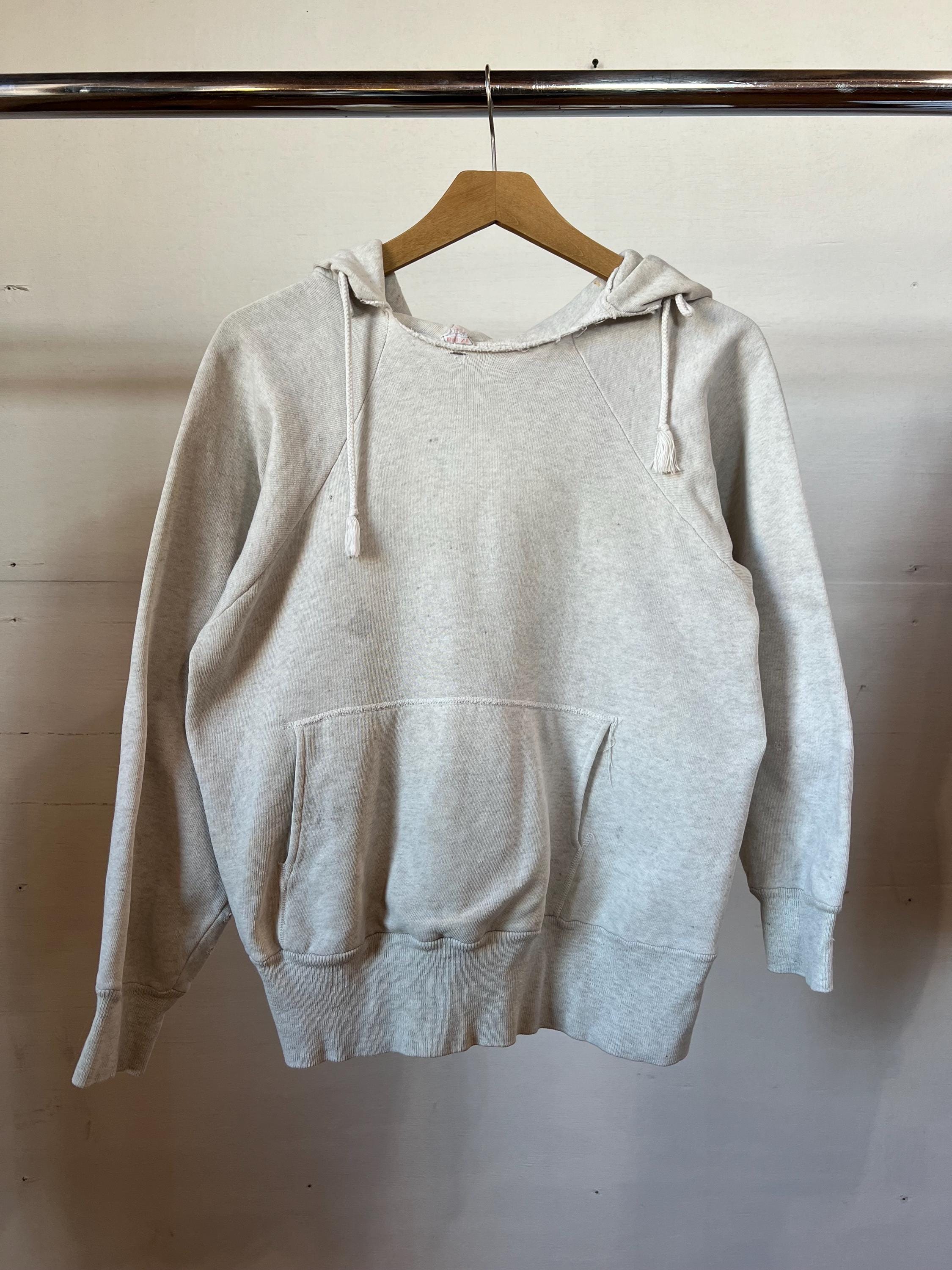 Med, Vintage 1950s 1960s Brent Cotton Hoodie, Grey, as Is, S - Etsy