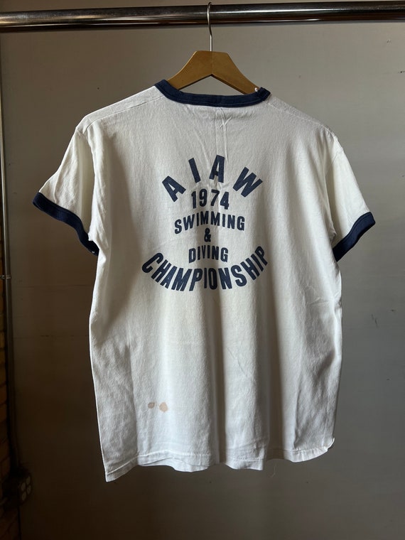 Med, 1970s Penn State Swimming Champion 1970s T-s… - image 5