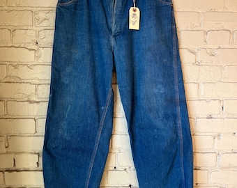 Vintage 1960s/1970s Chambray Denim Big Mac Button Down - 60s