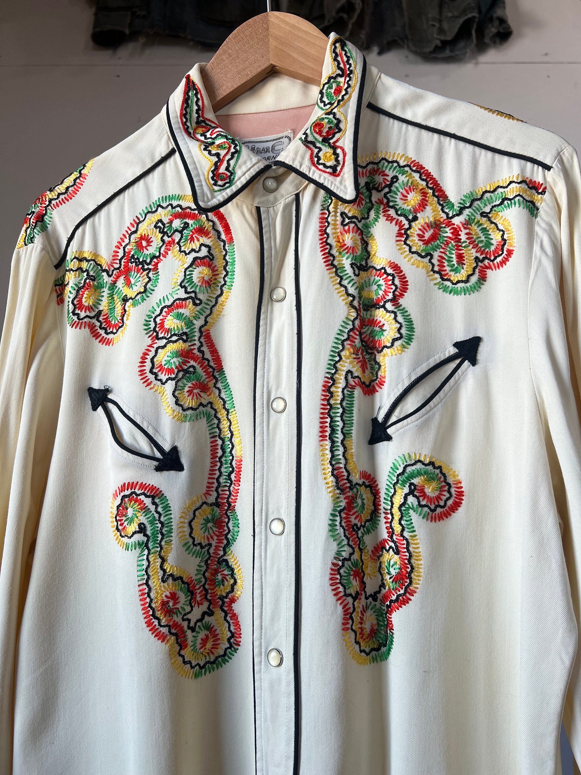 70s Western Shirt - Etsy