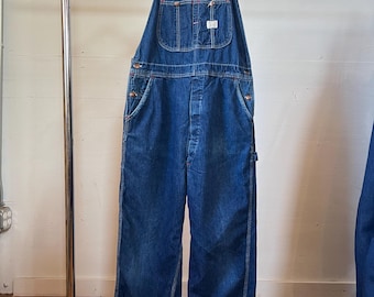 34” Waist, Vintage 1970s Big Mac Denim Overalls, Workwear - Etsy