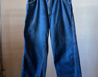 34" taille, Big Mac Carpenter Jeans uit de jaren 50, donker, werkkleding