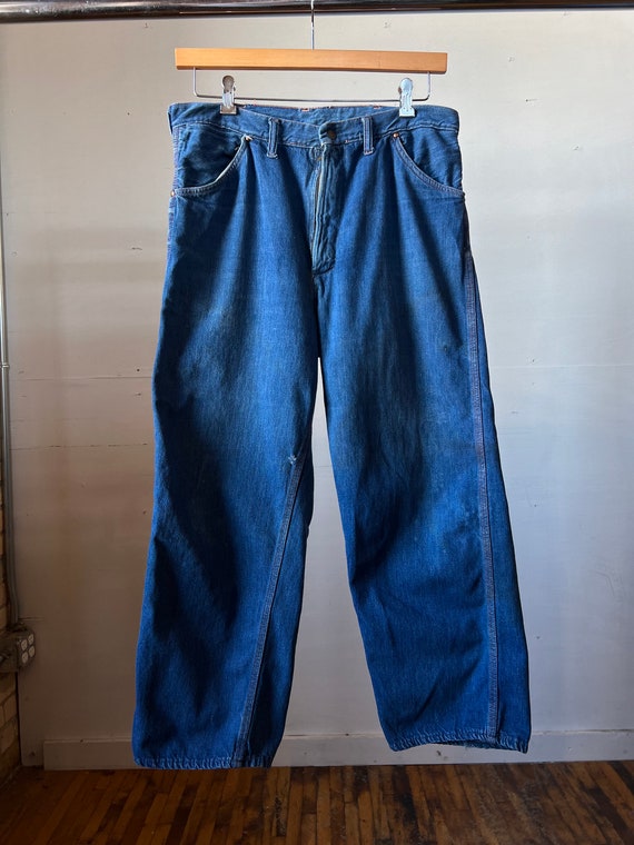 34" Waist, 1950s Big Mac Carpenter Jeans, Dark, Wo