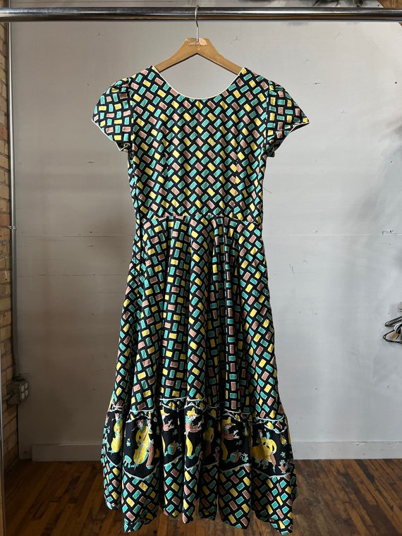 Small, 1950s Square Dance Rockabilly Western Dres… - image 4