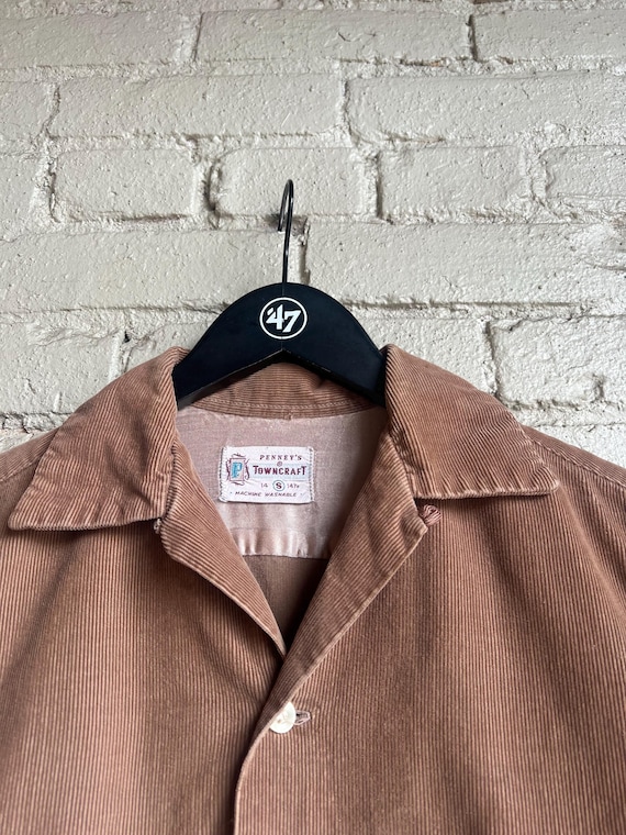 PENNEY’S TOWNCRAFT 50’s Vintage shirt 50s Penney's Towncraft Shadow Plaid Wool Shirt Medium - Gem