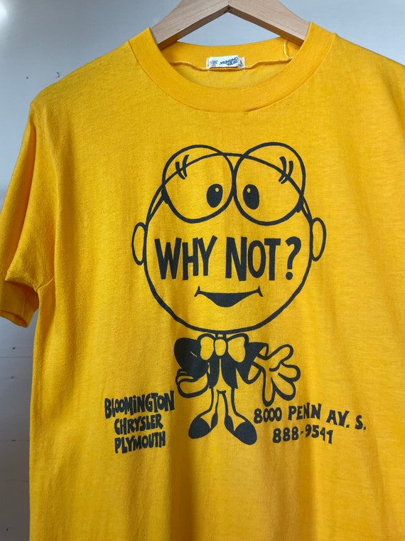 Small / 1980s “Why Not” MN Chrysler Dealership T-… - image 1